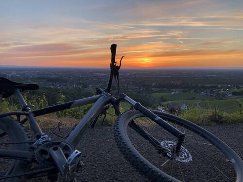 Biker sunset